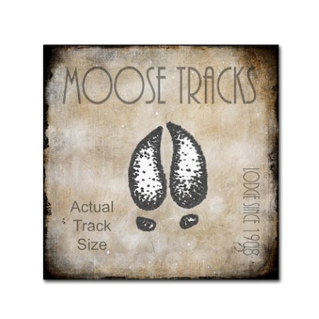 LightBoxJournal 'Moose Lodge 2 - Moose Tracks 2' Canvas Art,18x18